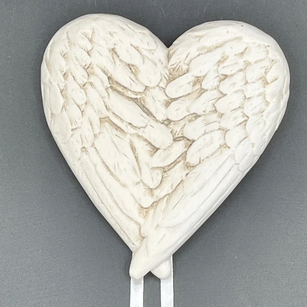 You Give Heart Wings Wall Plaque R Shipman 2000 Angel Wing Heart House Parts Inc